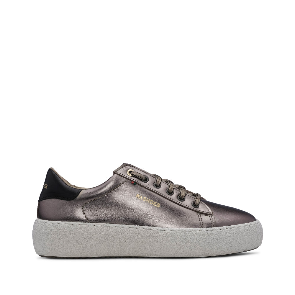 Sapatilha Casual Mulher Metalizado Bronze