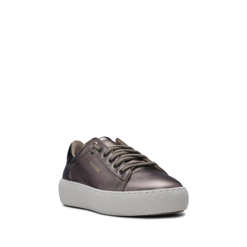 Sapatilha Casual Mulher Metalizado Bronze