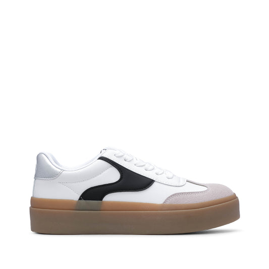Sapatilha Casual Mulher Branco E Preto