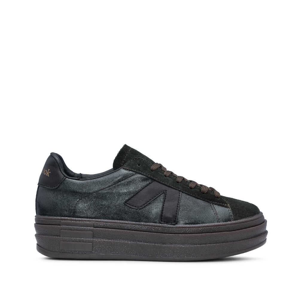 Sapatilha Casual Mulher Metalizado Verde