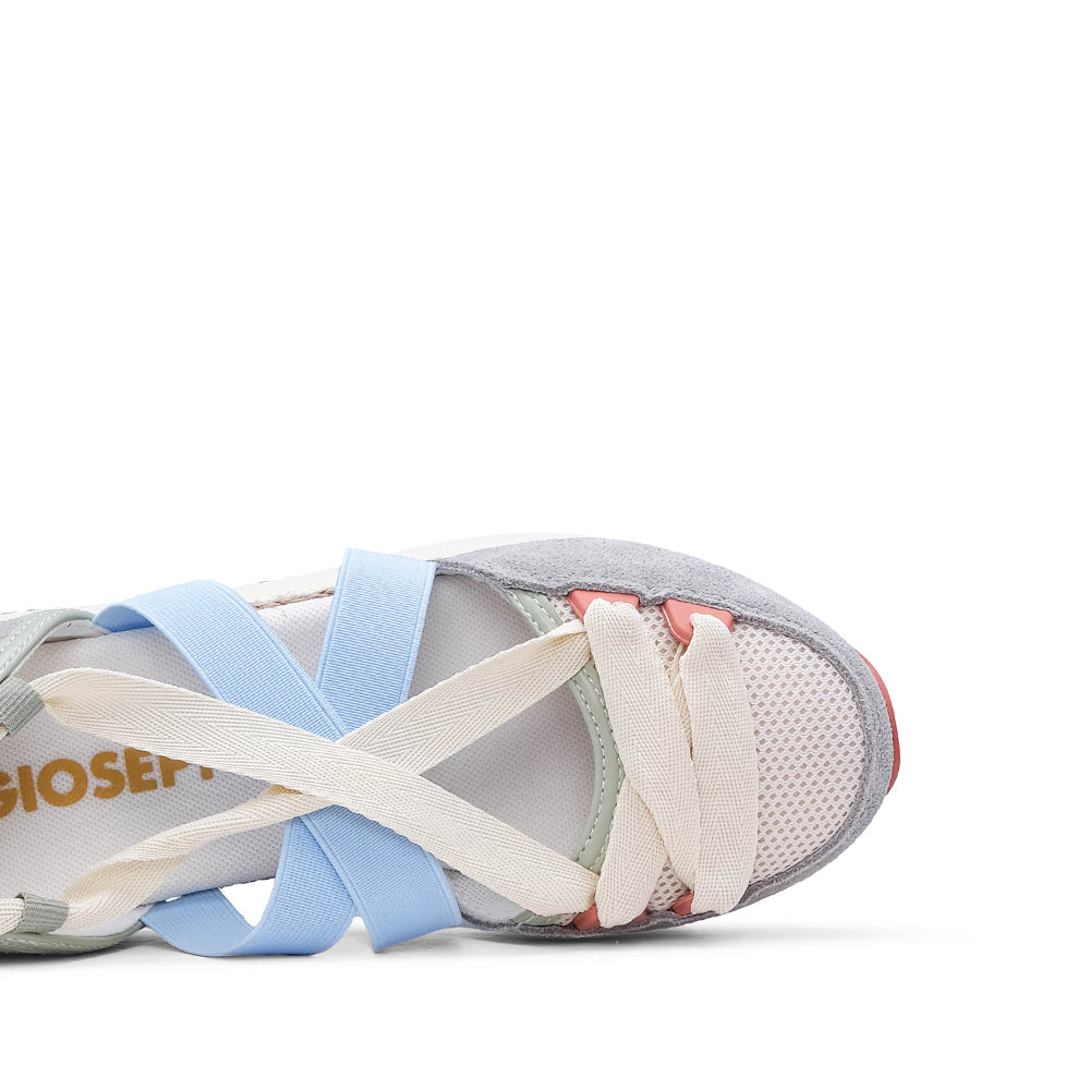 Sapatilha Salto Cunha Mulher Azul