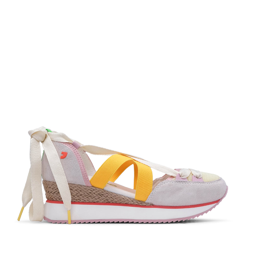 Sapatilha Salto Cunha Mulher Multicolor