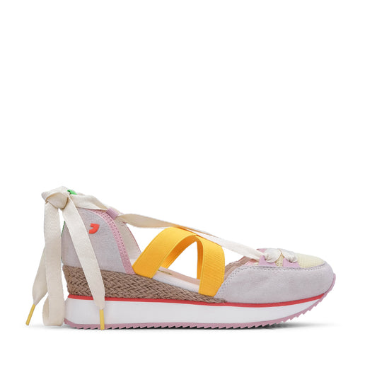 Sapatilha Salto Cunha Mulher Multicolor