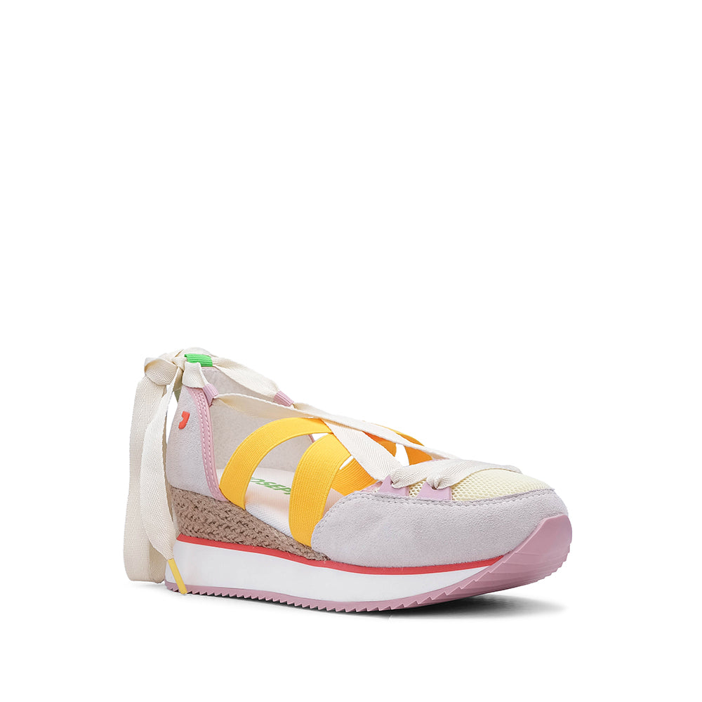 Sapatilha Salto Cunha Mulher Multicolor