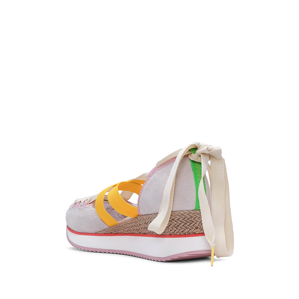 Sapatilha Salto Cunha Mulher Multicolor