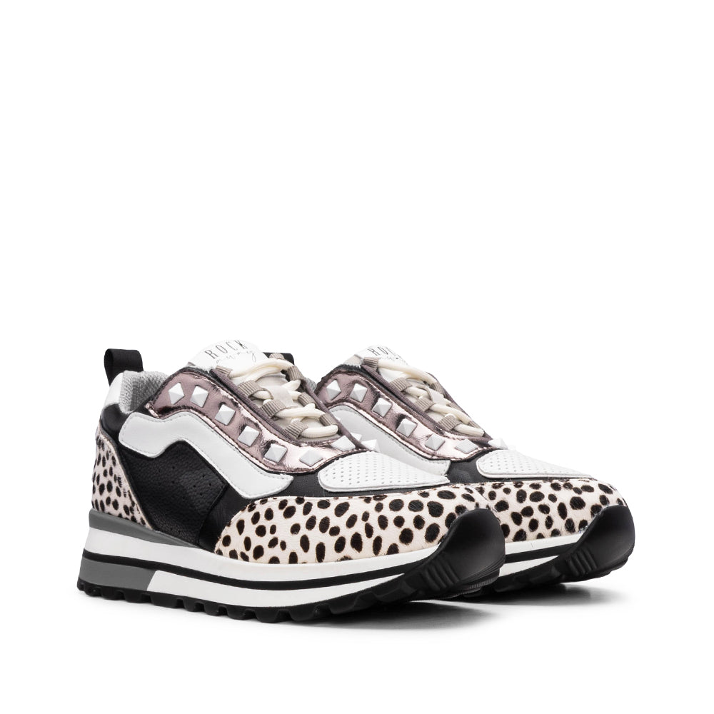 Sapatilha Casual Mulher Preto E Branco