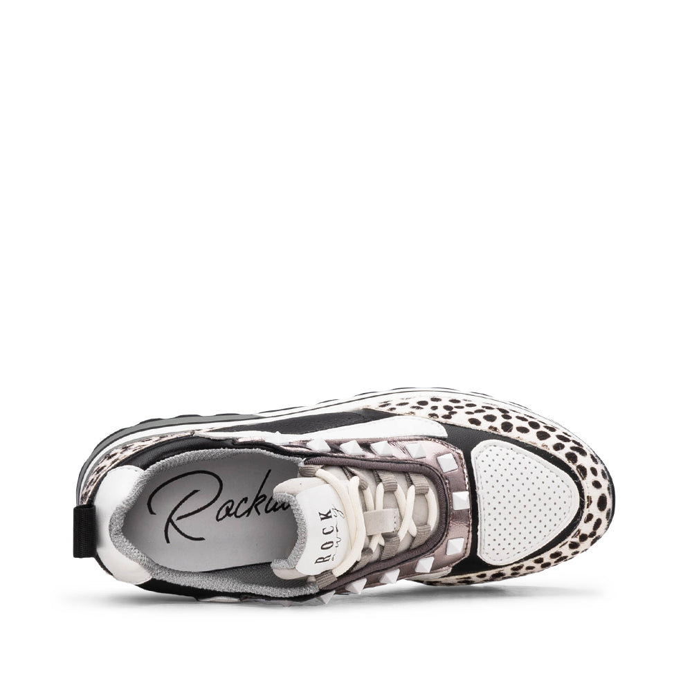 Sapatilha Casual Mulher Preto E Branco