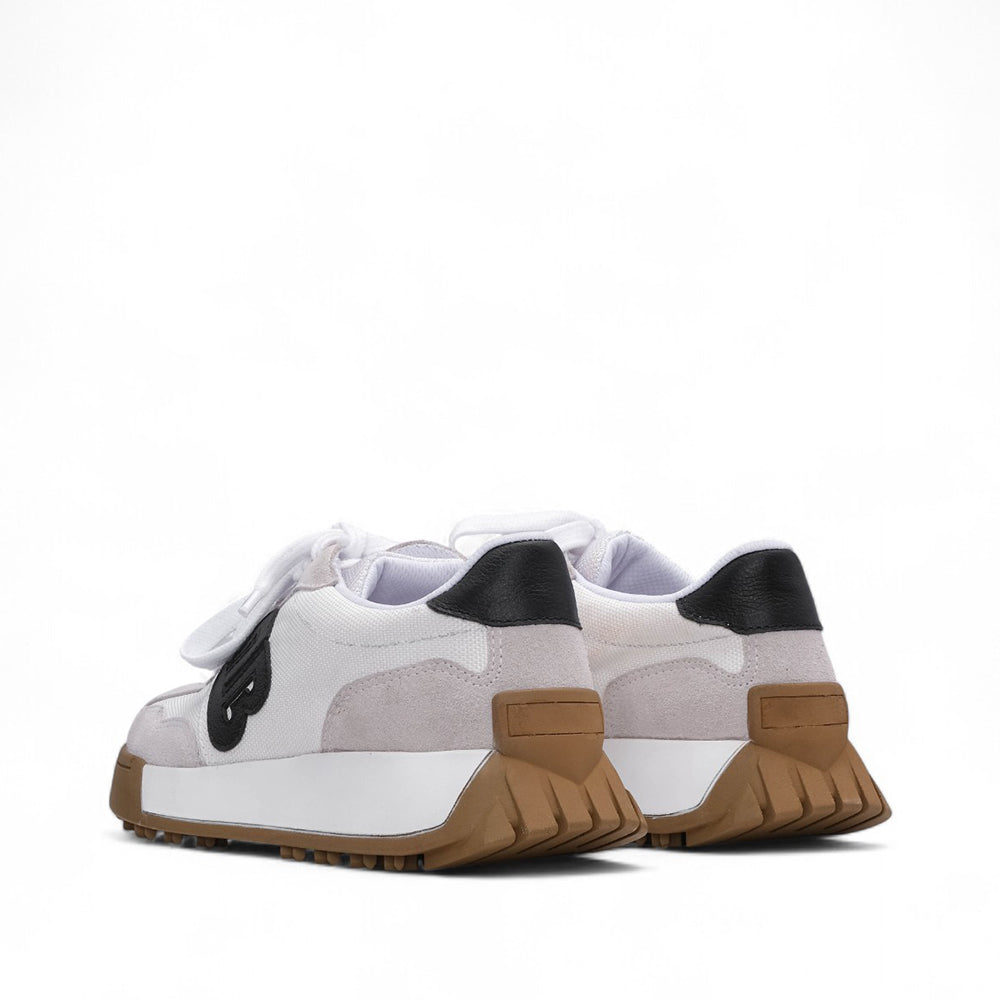 Sapatilha Casual Mulher Branco E Preto