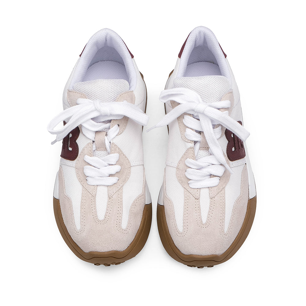 Sapatilha Casual Mulher Branco E Vermelho