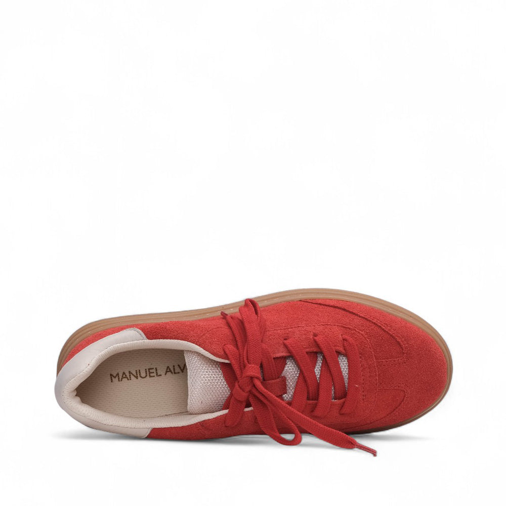 Sapatilha Casual Mulher Camurça Vermelho