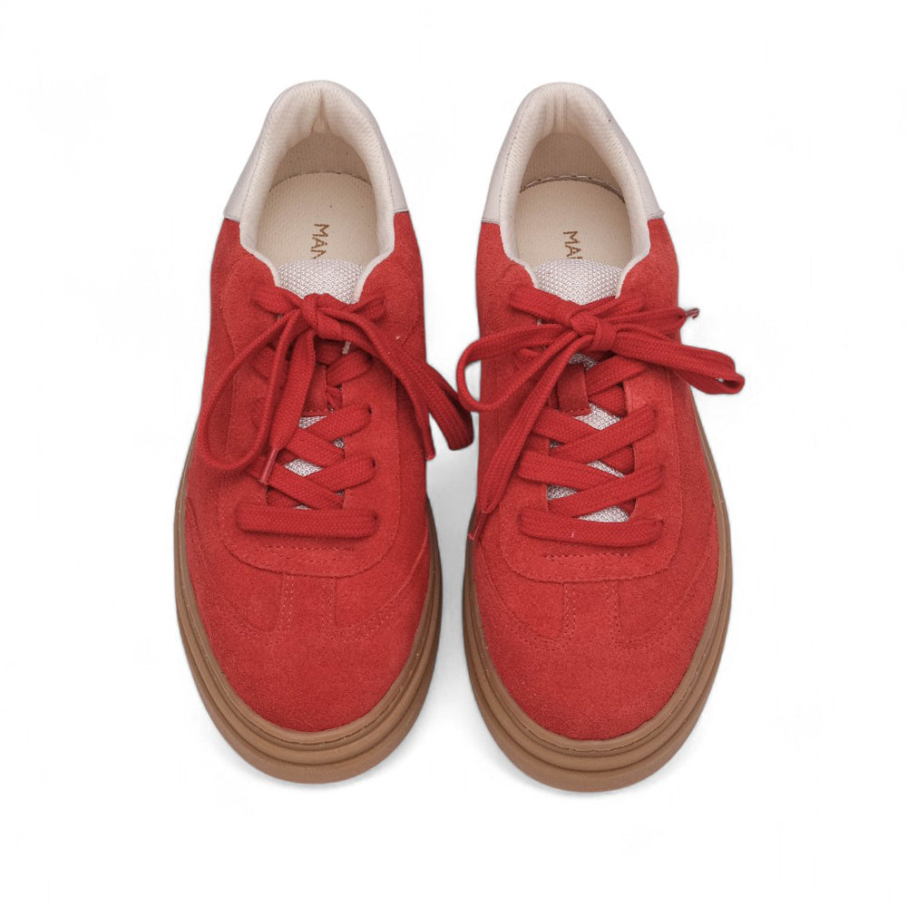 Sapatilha Casual Mulher Camurça Vermelho