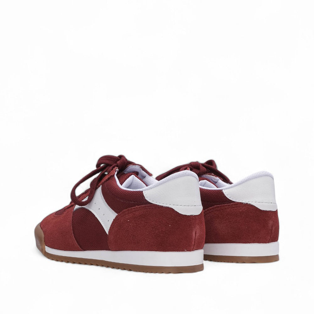 Sapatilha Casual Mulher Camurça Bordeaux