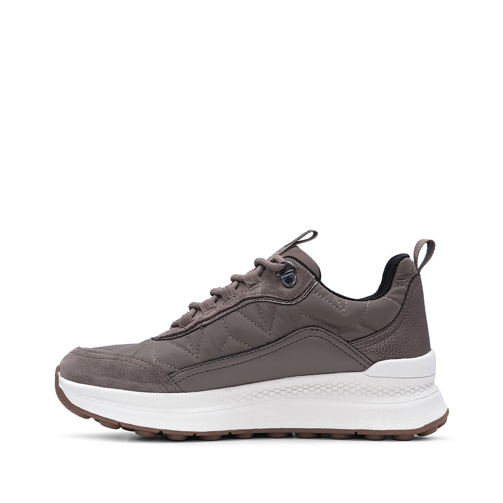 Sapatilha Casual Mulher Pele Taupe