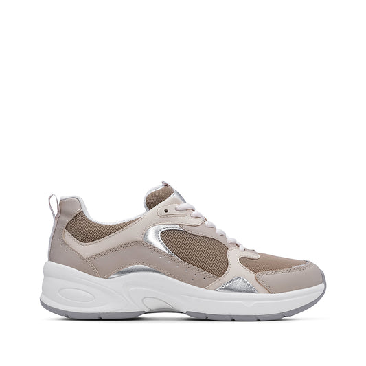 Sapatilha Casual Mulher Pele Sintética Taupe