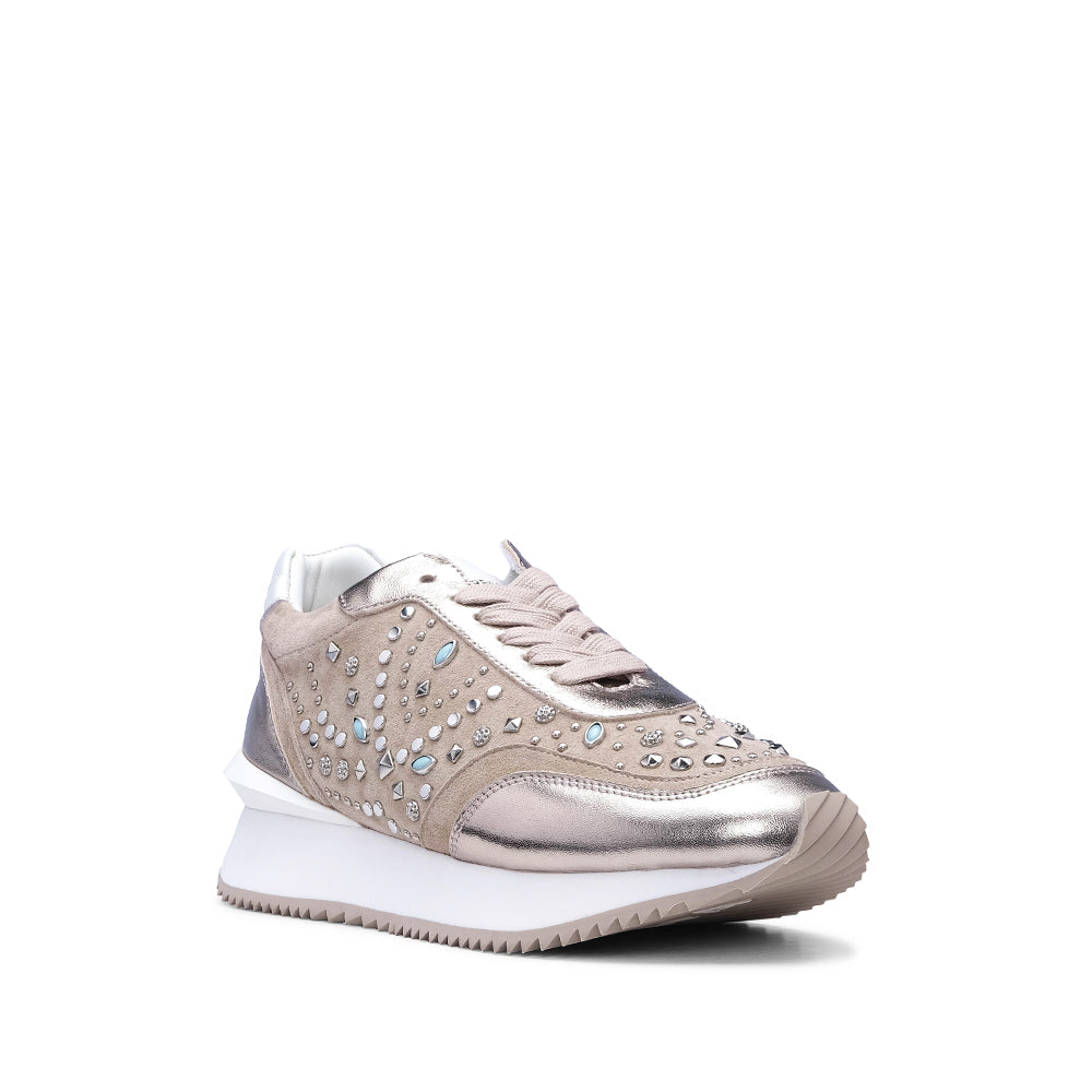 Sapatilha Casual Mulher Camurça Bronze