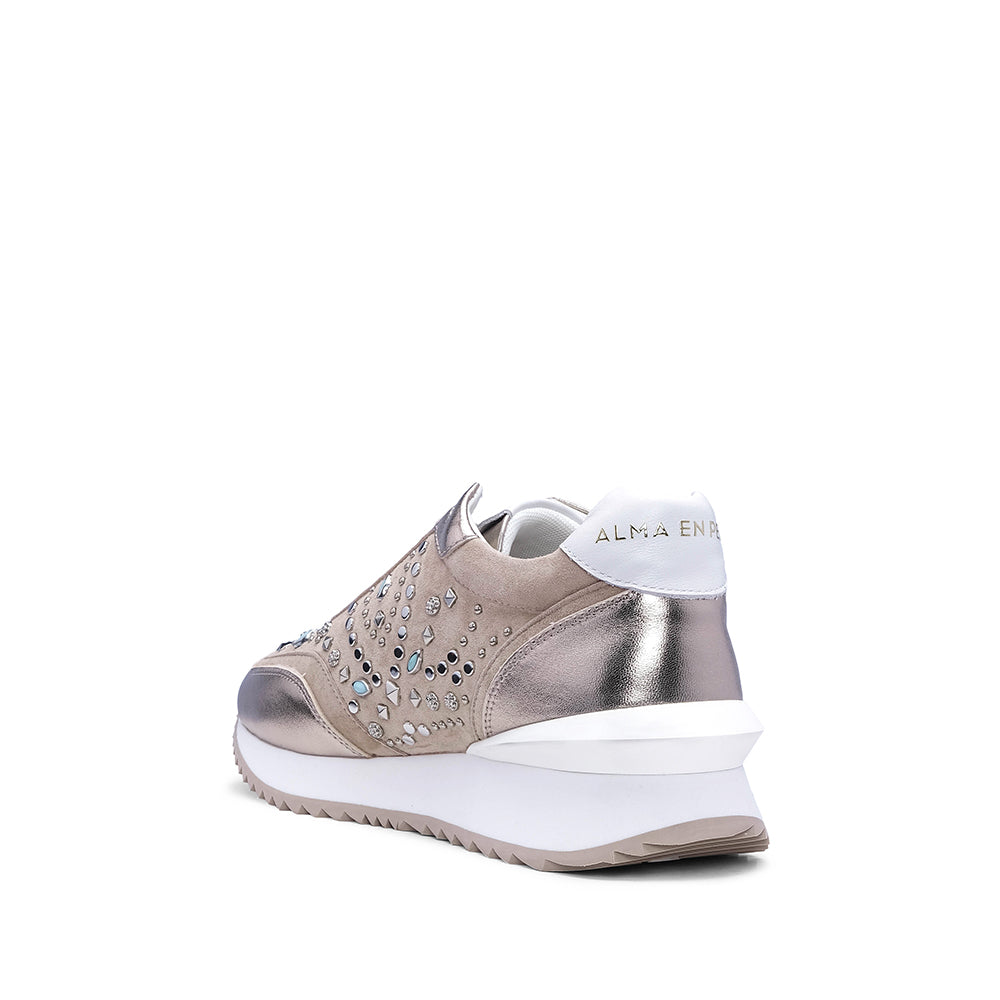 Sapatilha Casual Mulher Camurça Bronze