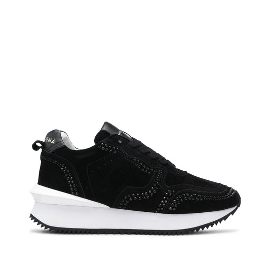 Sapatilha Casual Mulher Camurça Preto