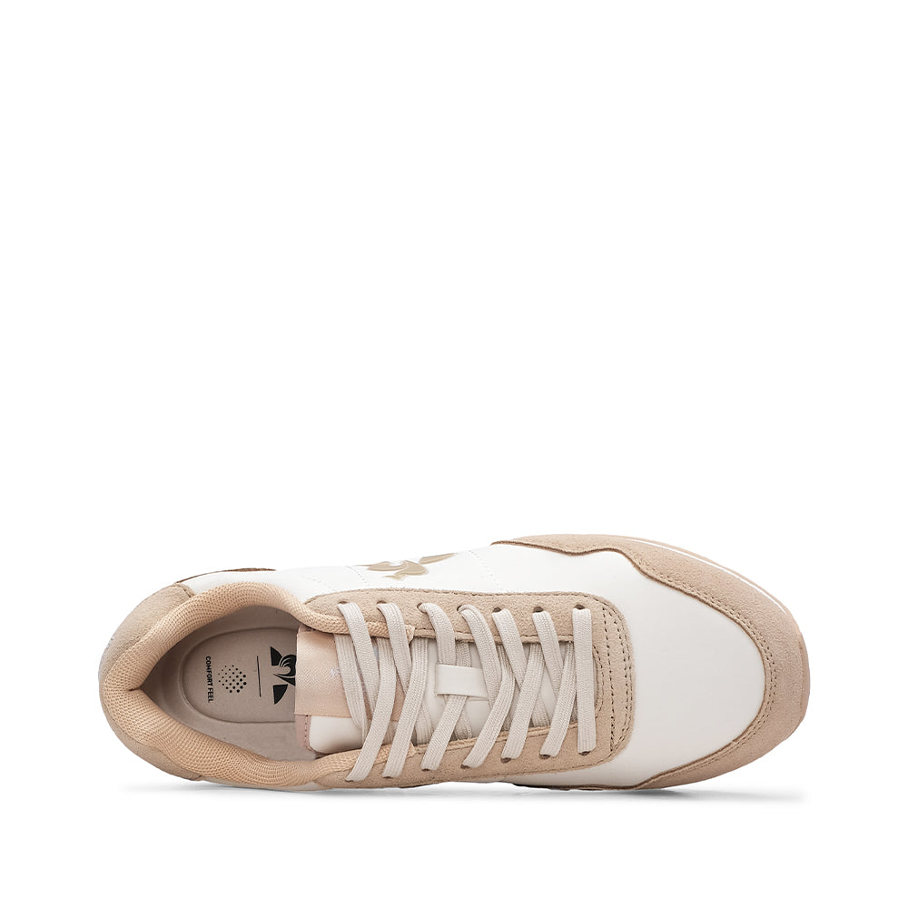 Sapatilha Desportivo Mulher Bege E Branco