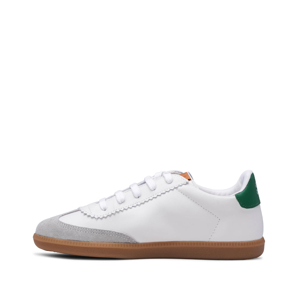 Sapatilha Casual Mulher Pele Sintética Branco E Vermelho