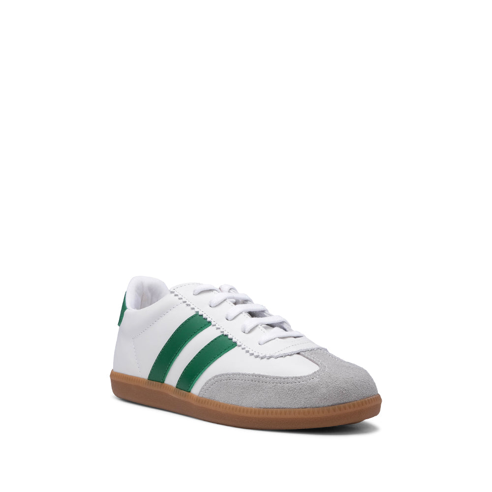 Sapatilha Casual Mulher Pele Sintética Branco E Vermelho