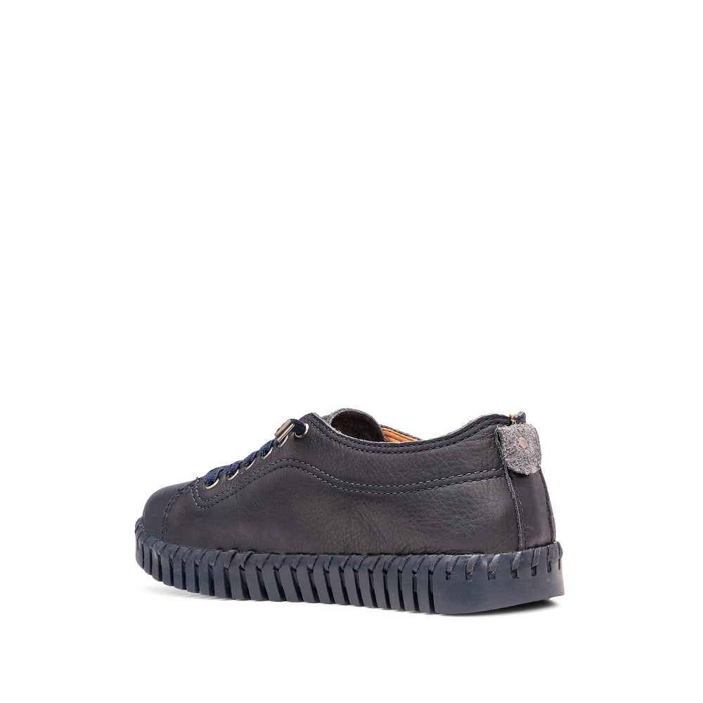 Sapatilha Casual Mulher Pele Azul Marinho