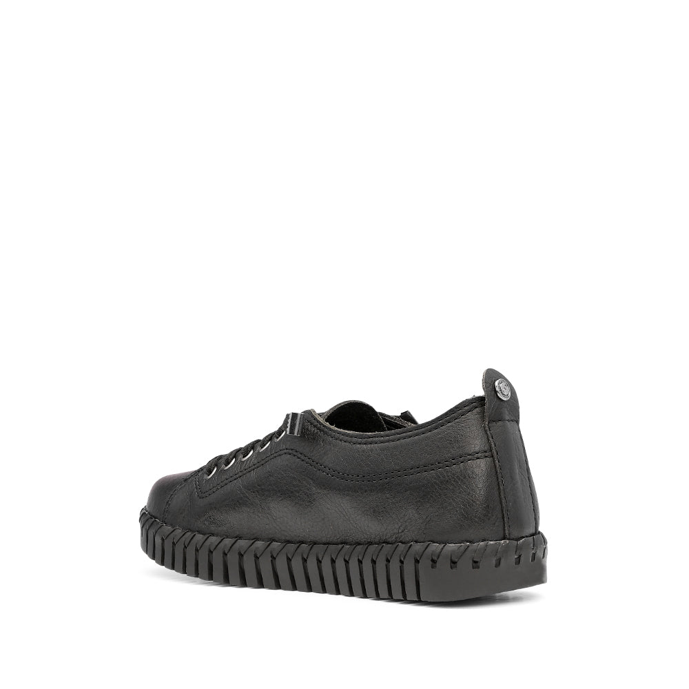 Sapatilha Casual Mulher Pele Preto
