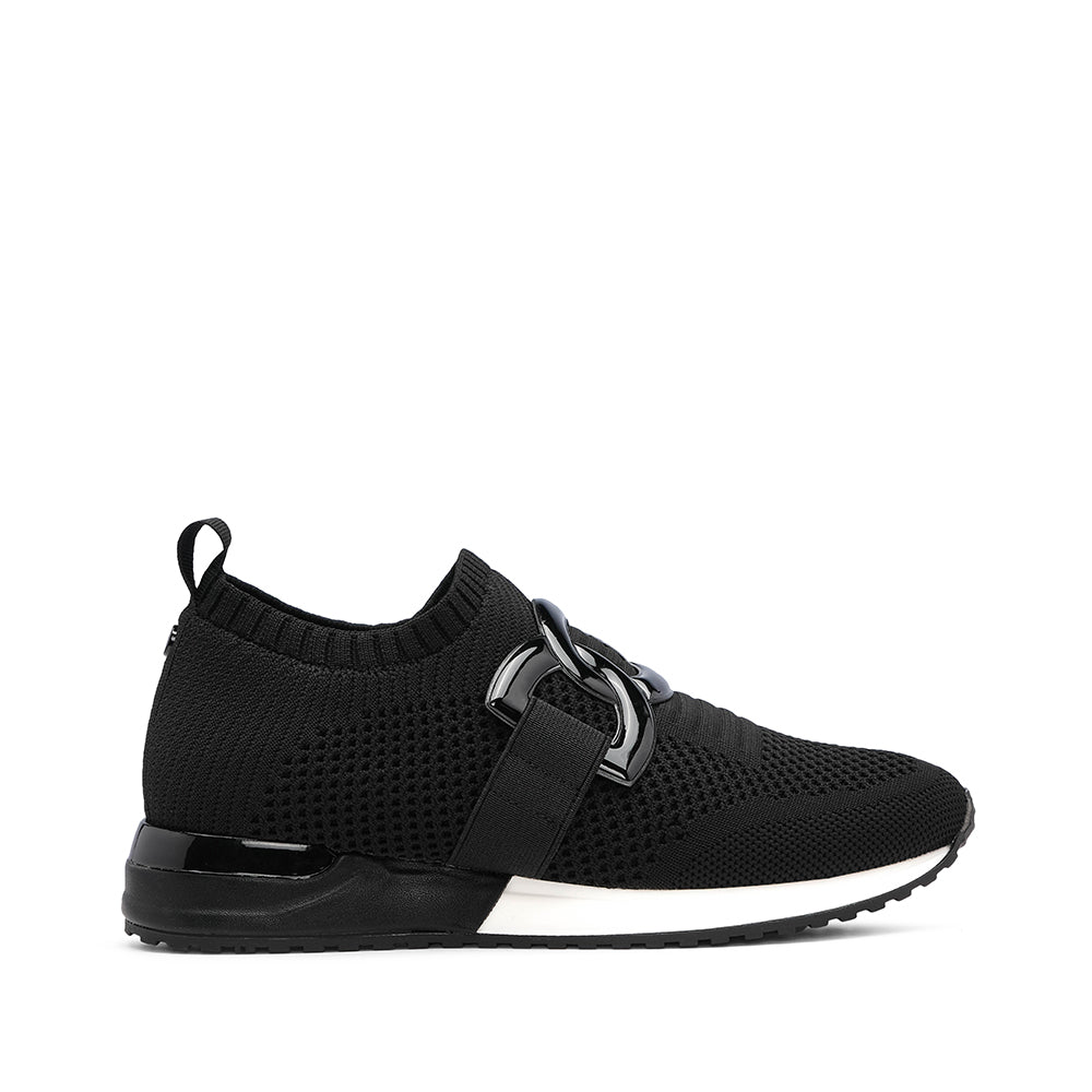 Sapatilha Casual Mulher Têxtil Preto