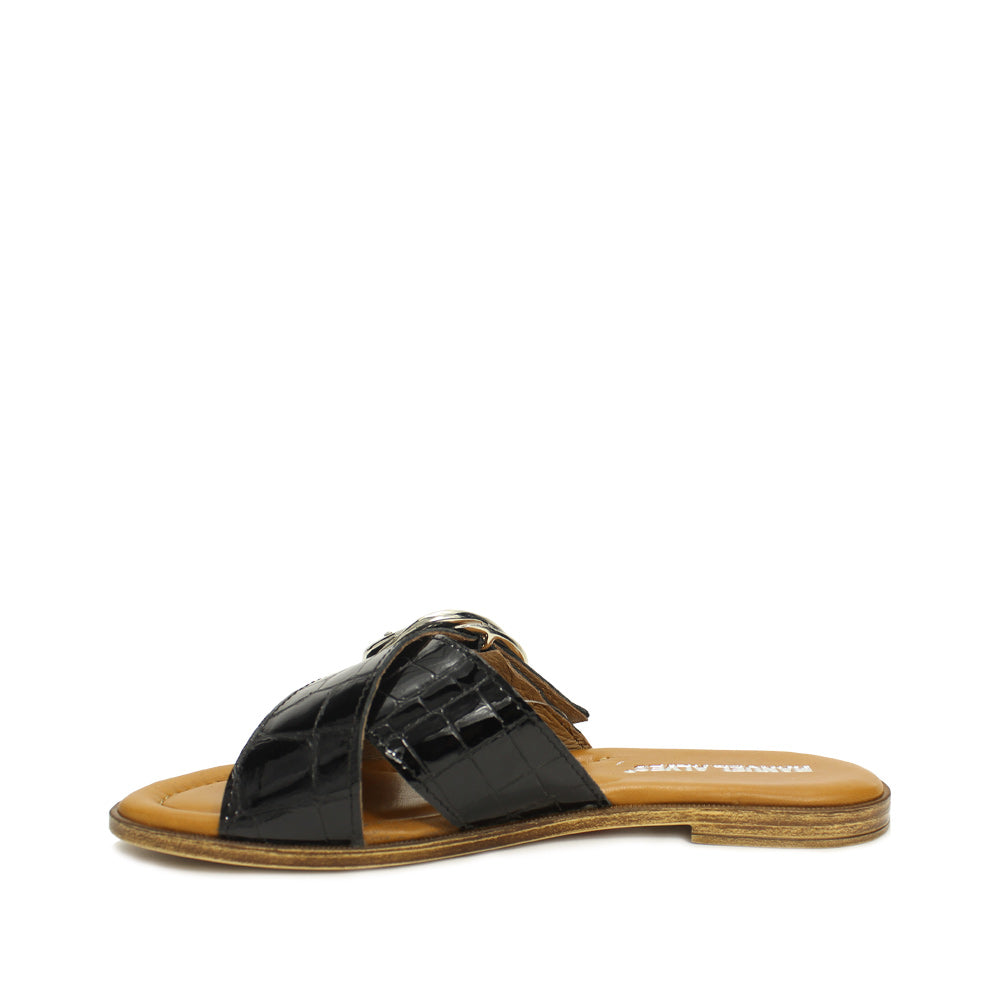 Chinelo Casual Mulher Gravado Preto