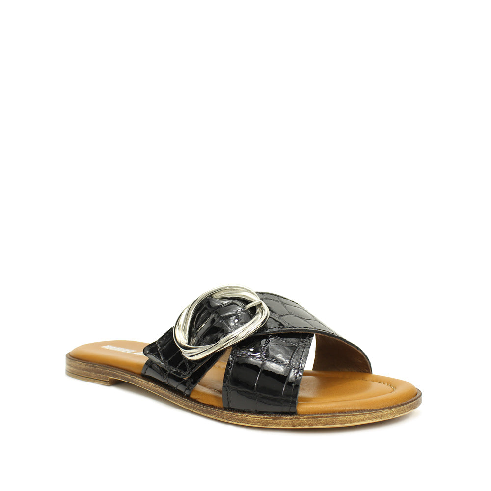 Chinelo Casual Mulher Gravado Preto
