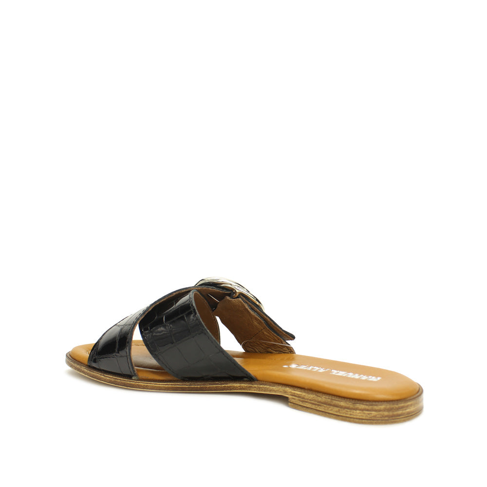 Chinelo Casual Mulher Gravado Preto