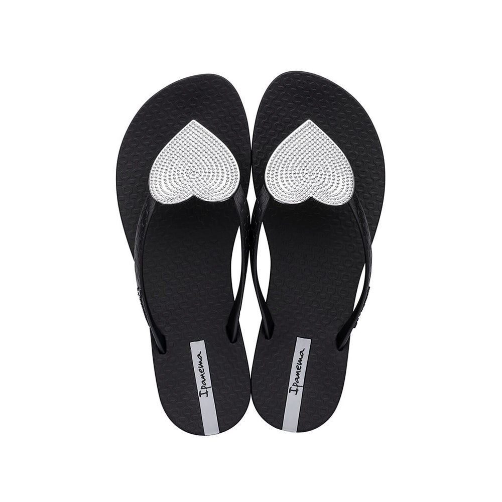 Chinelo Salto Raso Mulher Pele Sintética Preto