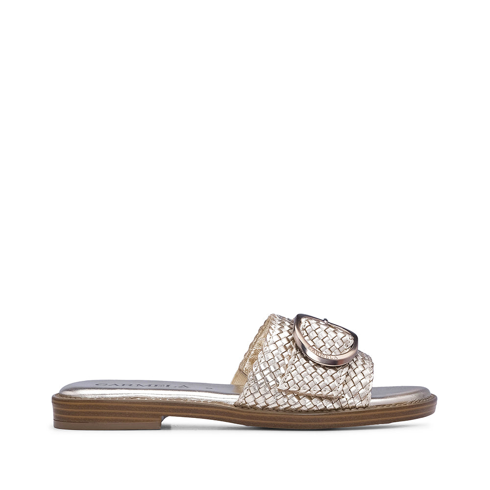 Chinelo Casual Mulher Pele Dourado