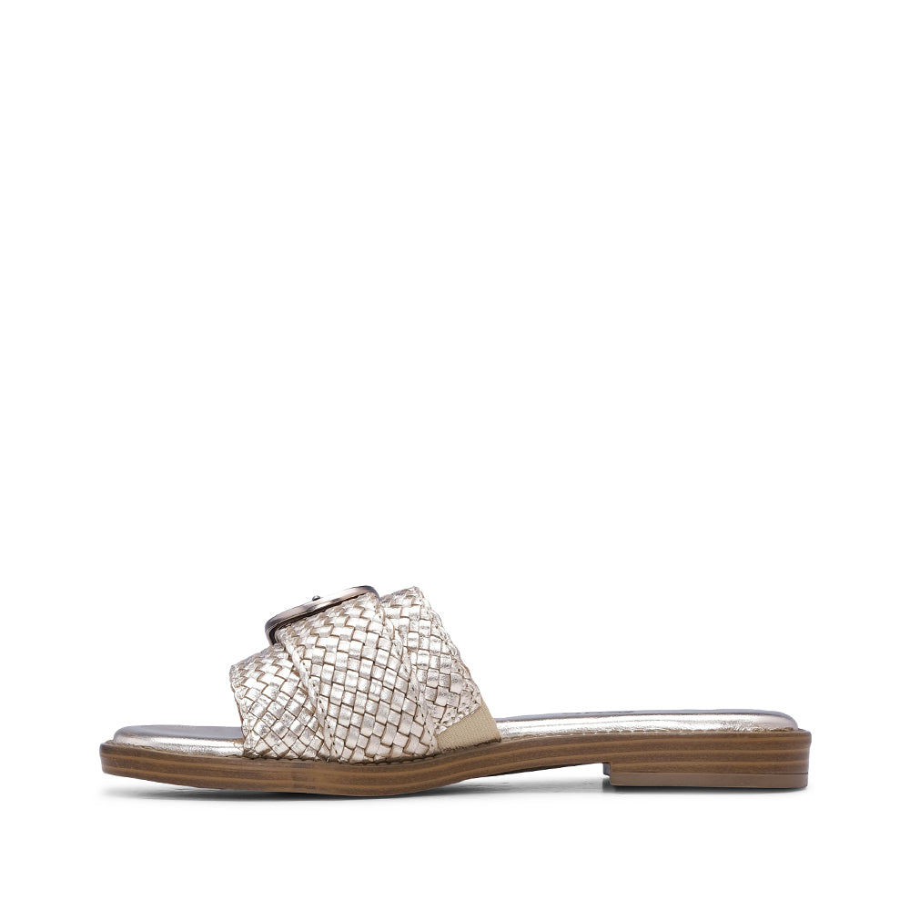 Chinelo Casual Mulher Pele Dourado