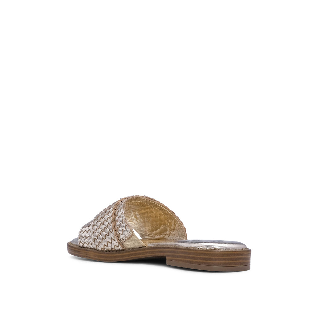 Chinelo Casual Mulher Pele Dourado
