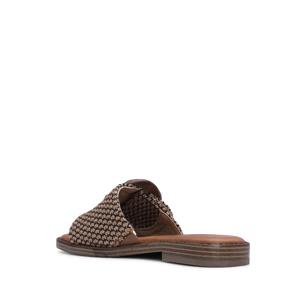 Chinelo Casual Mulher Pele Camel