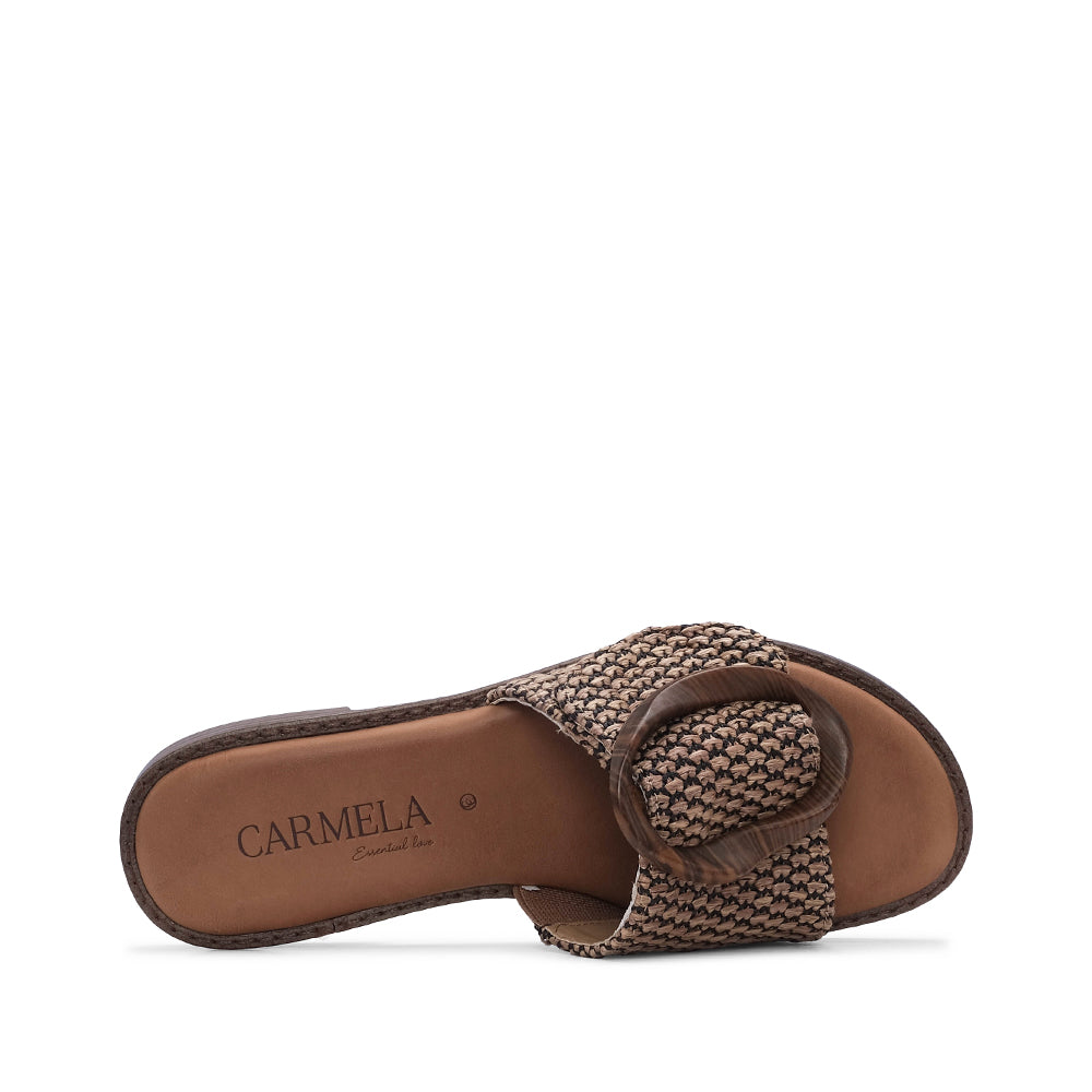 Chinelo Casual Mulher Pele Camel