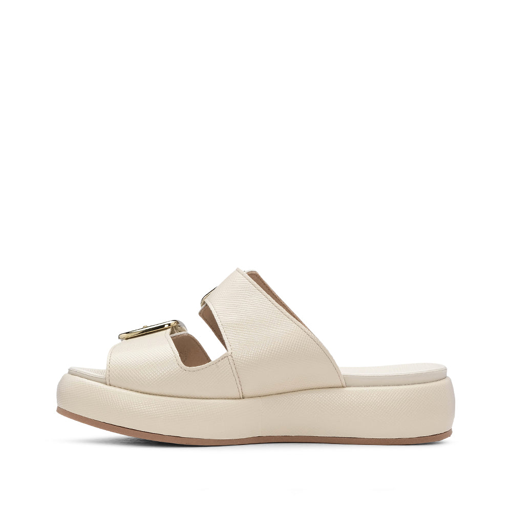 Chinelo Casual Mulher Gravado Bege