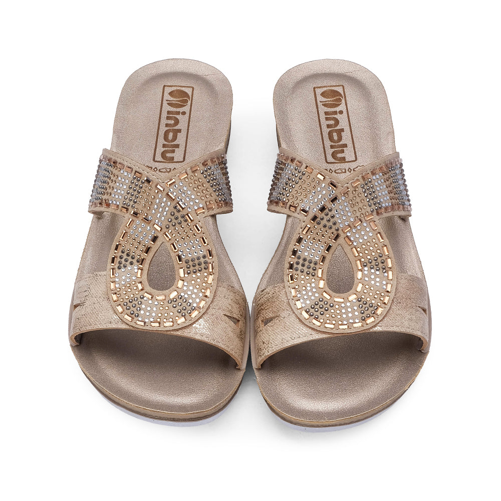 Chinelo Conforto Mulher Bege