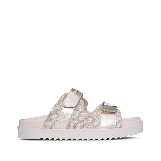 Chinelo Salto Raso Mulher Pele Bege