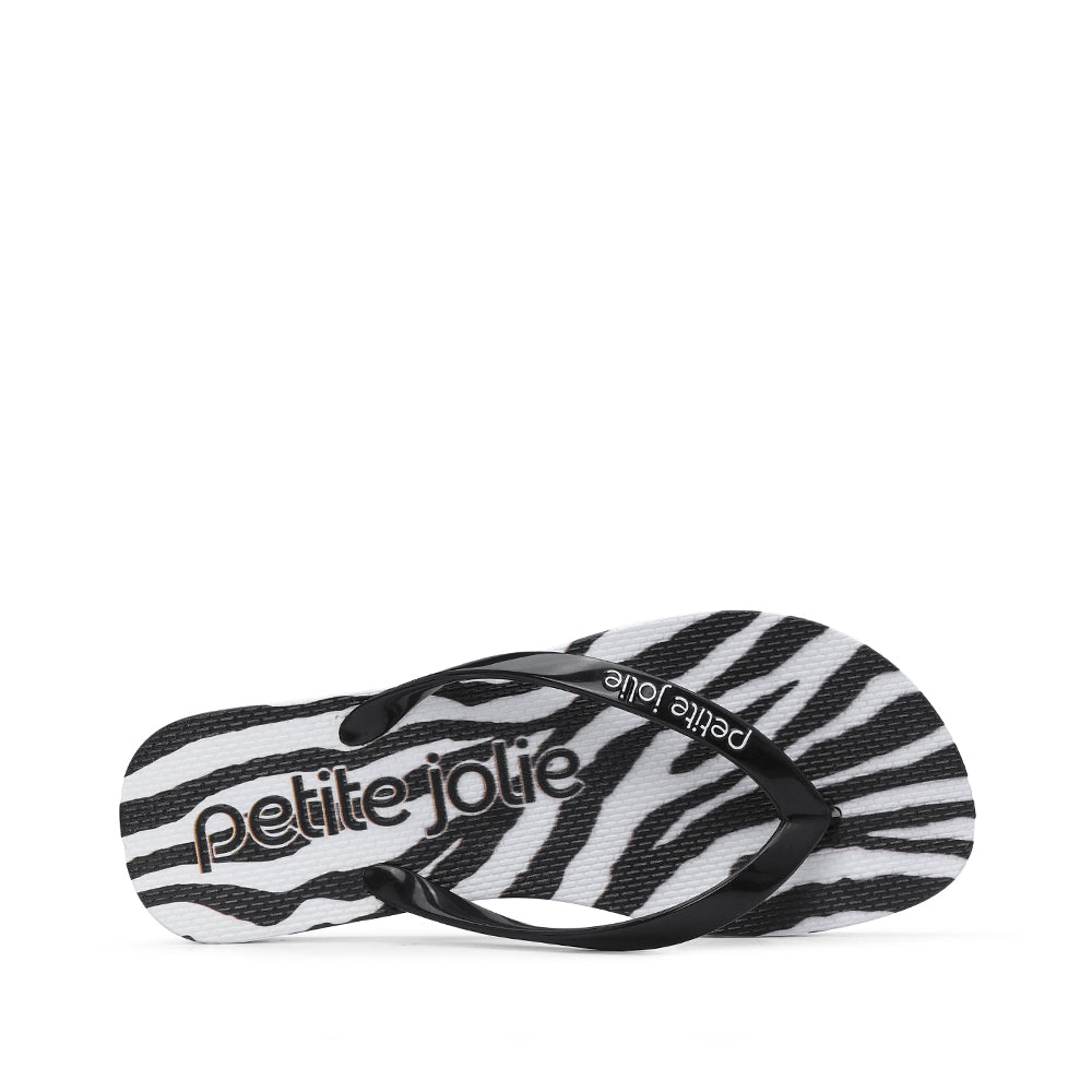 Chinelo Praia Mulher Preto E Branco
