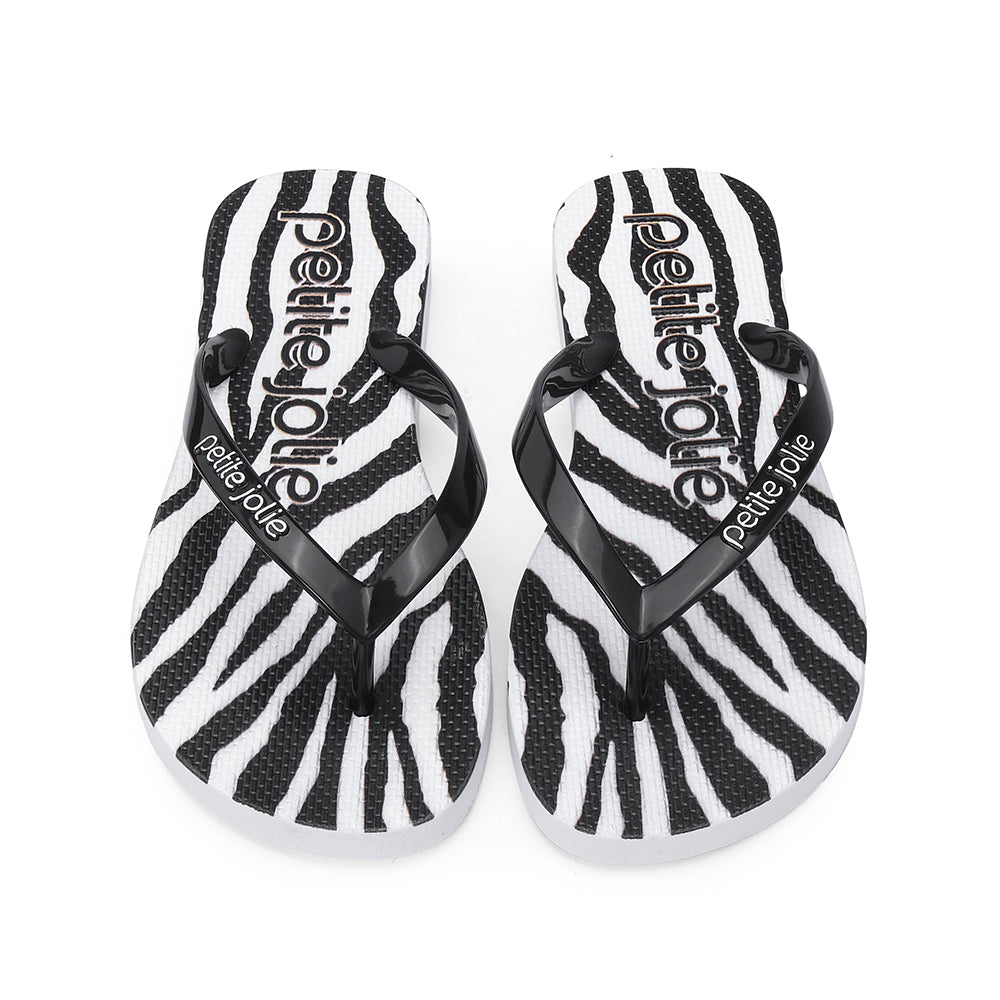 Chinelo Praia Mulher Preto E Branco