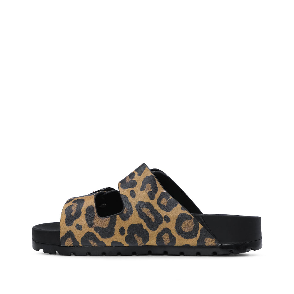 Chinelo Praia Mulher Leopardo