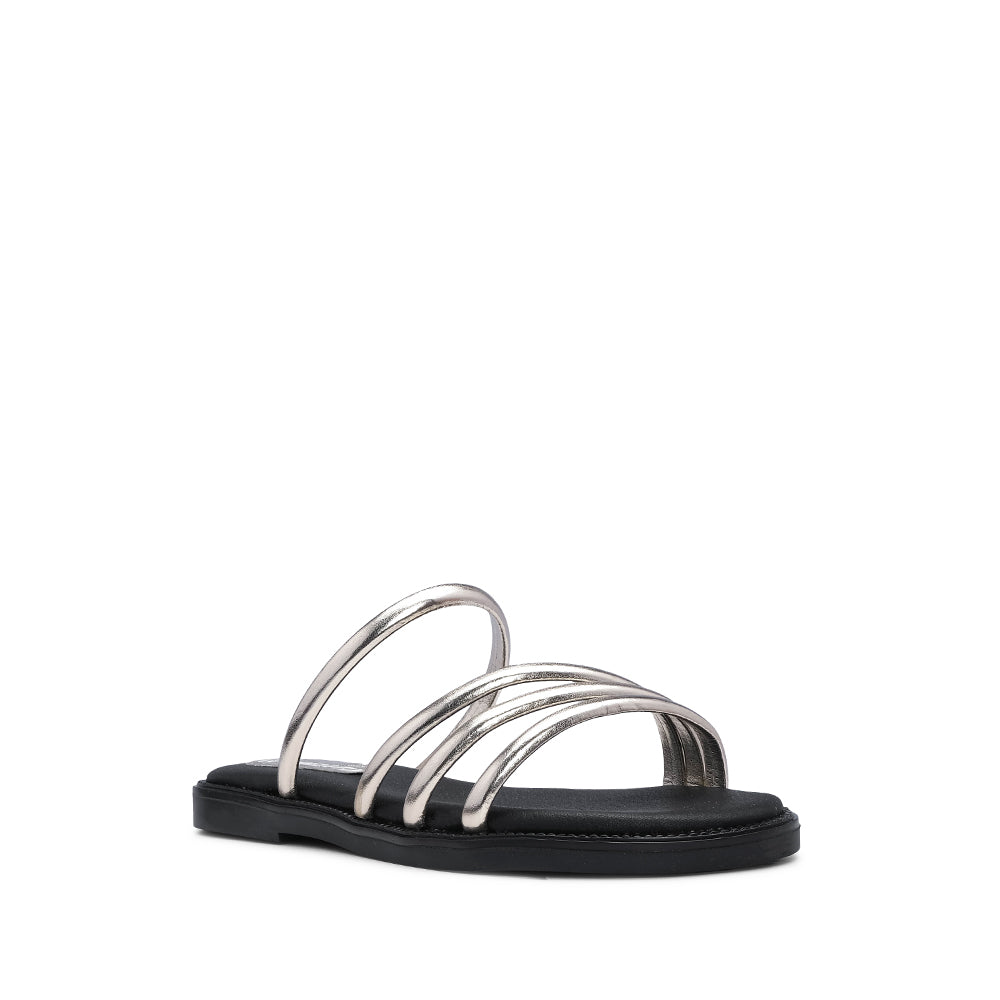 Chinelo Casual Mulher Metalizado Dourado