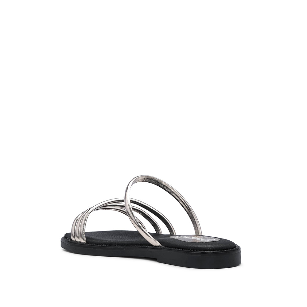Chinelo Casual Mulher Metalizado Dourado