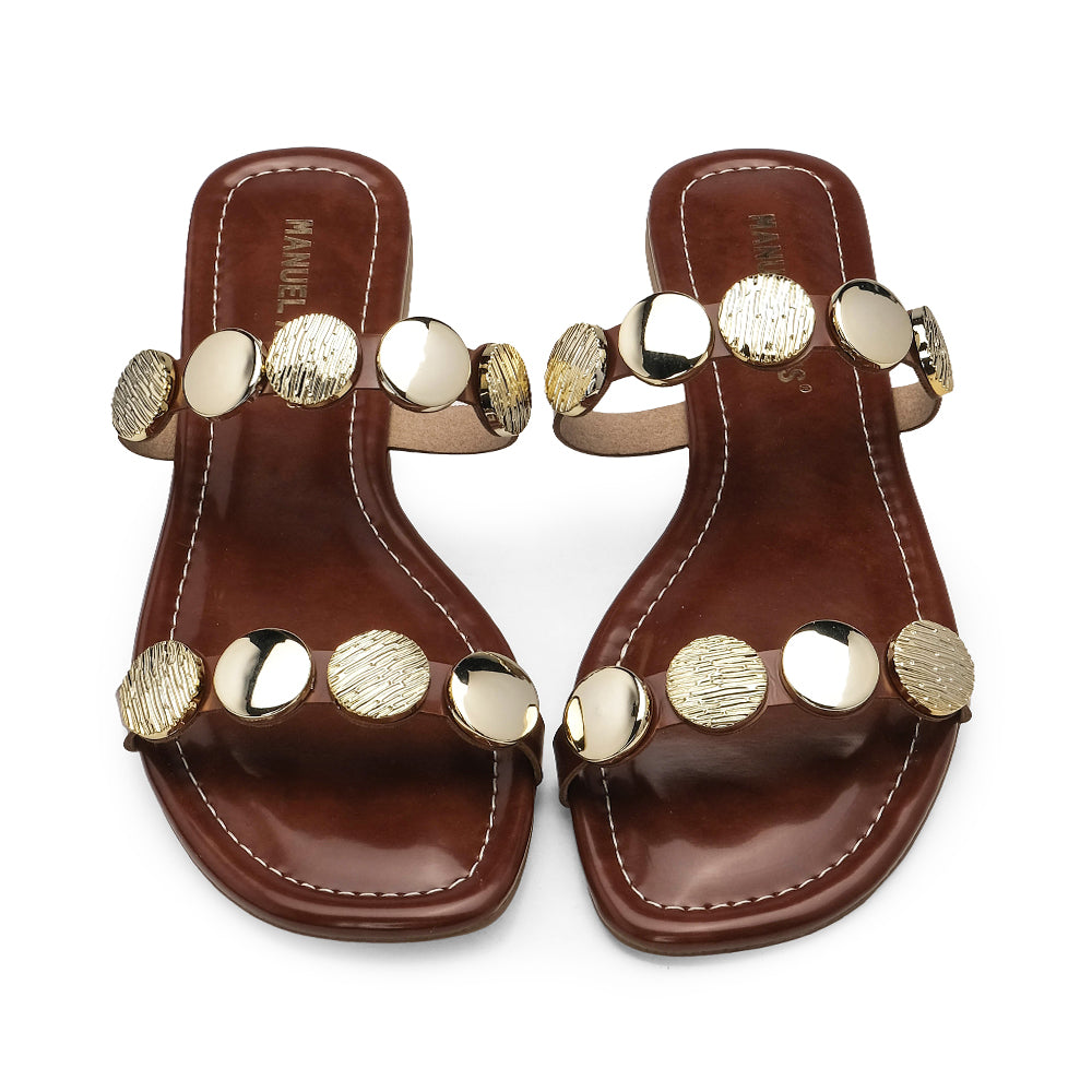 Chinelo Casual Mulher Castanho