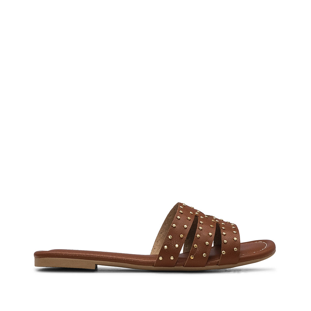 Chinelo Casual Mulher Camel