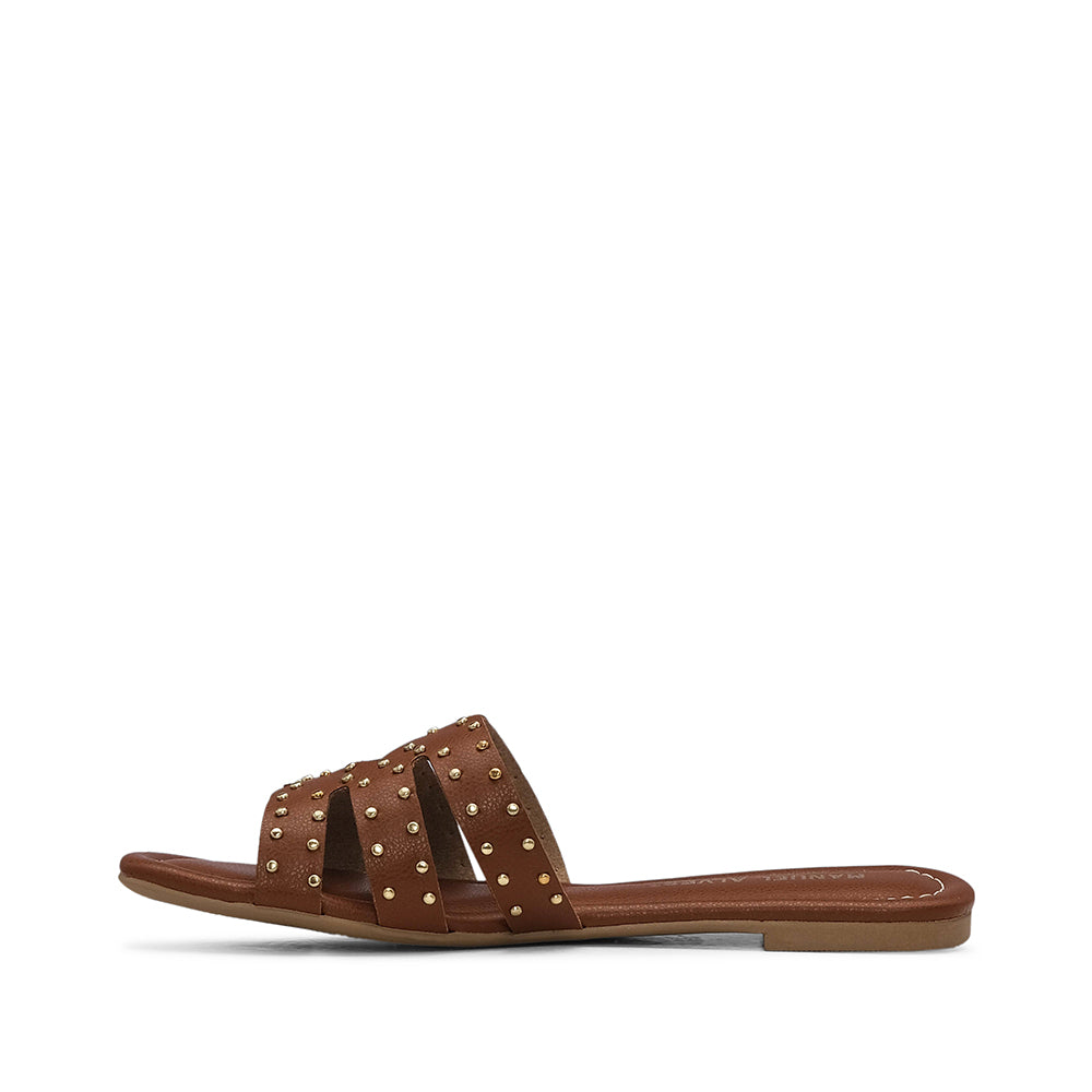 Chinelo Casual Mulher Camel