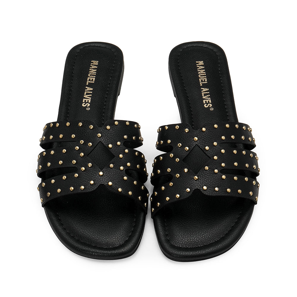 Chinelo Casual Mulher Preto