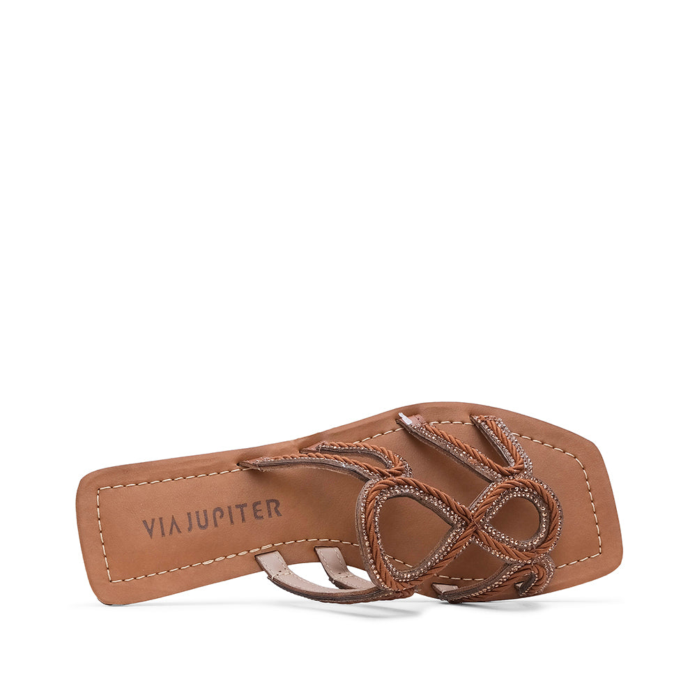 Chinelo Casual Mulher Camel