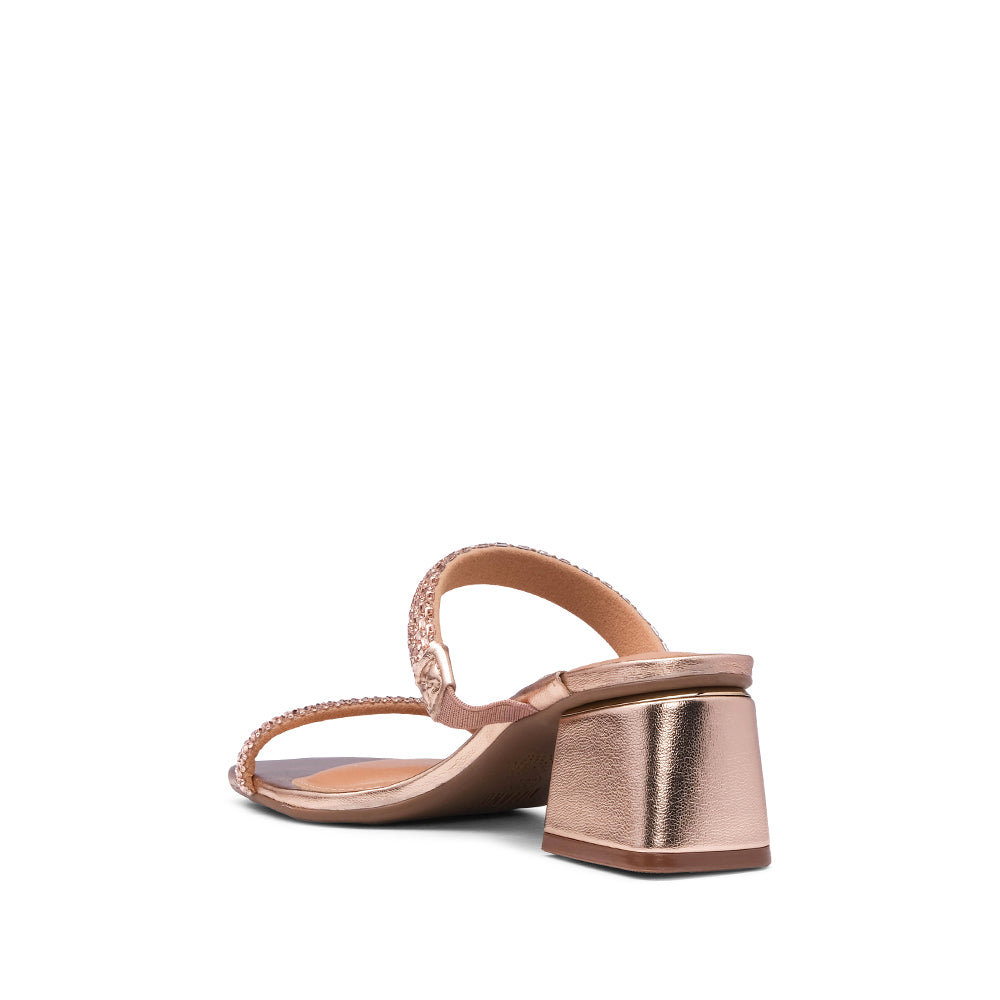 Soca Casual Mulher Metalizado Bronze